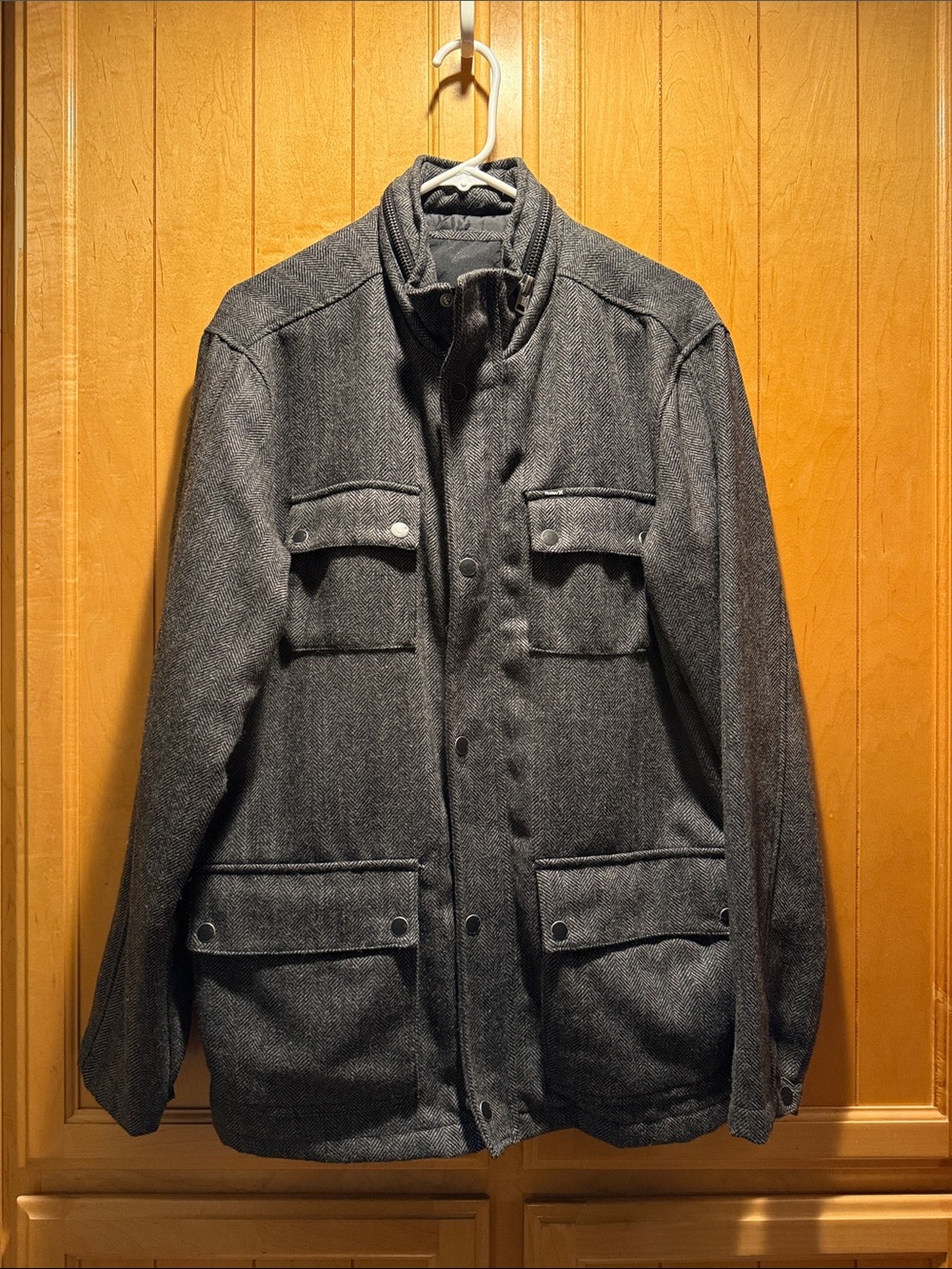 Hurley Charcoal Gray Military Field Jacket
